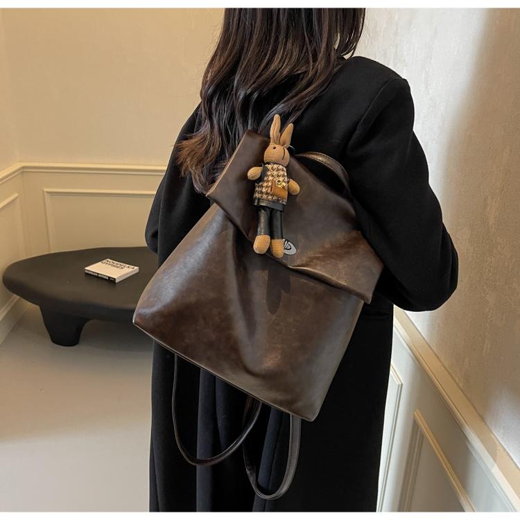 New Women's Bag, Retro Double Shoulder Student Bag.