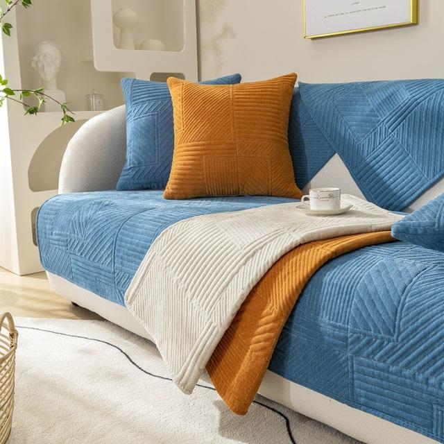 

Чехол для дивана в скандинавском стиле, утолщенный нескользящий коврик для подушки для гостиной, универсальные чехлы для дивана, полотенце на спинку, секционный коврик для дивана 1pc 30x50 pillowcase