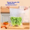 Yessel Food Storage Bags, Medium Size, Microwave Safe, 25*35cm, Thickened, 500 Count, Food-Grade, Commercial Use, Supermarket, Perforated Roll-Up Bags