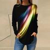 European and American fashion women round neck T-shirt