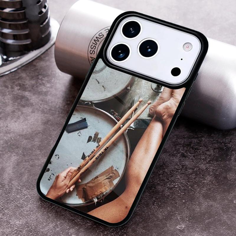 Drummer Playing Drums Phone Case For iPhone 17 16 15 14 13 12 11 Pro Max Plus 17Air Soft Silicone Cover