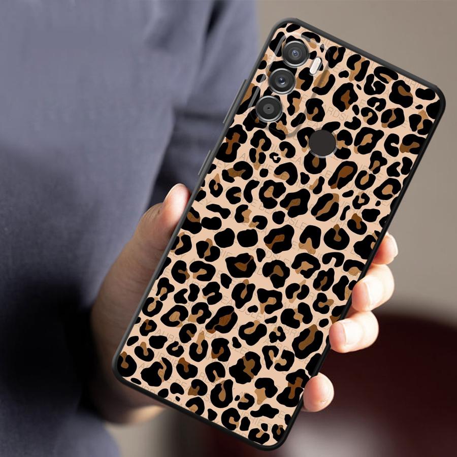 Leopard Print Phone Cover Case for Motorola Moto G52 G32 G53 G30 Edge 20 Pro 30 Lite G60s G22 Edge40 G71 G51 G73 G50
