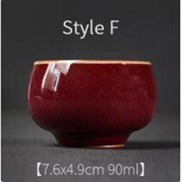 

Японская керамическая чайная чашка, печной обжиг, лепесток, набор для кунг-фу чая F