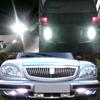 2 stk Ny 18MM bil Eagle Eye Silver Shell DRL Led Kjørelys LED 12V Backup Rygge parkeringssignal Biler Lampe