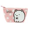 Marimo Craft Sumikko Gurashi Sagara Embroidery Pouch Shirokuma Small Item Pouch Embroidered Pouch Character Goods W250 x H150mm - (Polar Bear) -