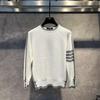 Men's Trendy Striped Slim Fit Long-Sleeve Sweater