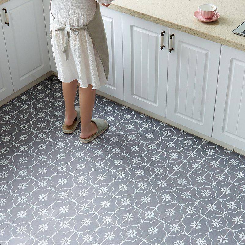 Kitchen Leather Carpet Non-slip Mat  Waterproof and Oil Proof Floor Mat Balcony Door Mat Room Carpet Area Rug Washable Bath Mat