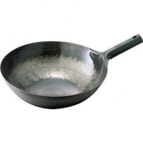 Yamada Industrial Co., Ltd. 30cm Iron Wok, 1.2mm Thick, Made In Japan, One-Handed, Chinese Food, Commercial Use, Yamada Wok 001035