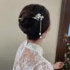 Lily of the valley ancient style fringed hairpin new Chinese cold pearl hanfu hairpin hairpin fringed cheongsam disc hair hairpin