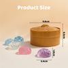 Gedämpftes Brötchen Quetschspielzeug Simulation Bao Stressabbau Fidget Toy mit Dampfgarer Glitzer Weich Knetbar Sensorisches Dekompressionszubehör