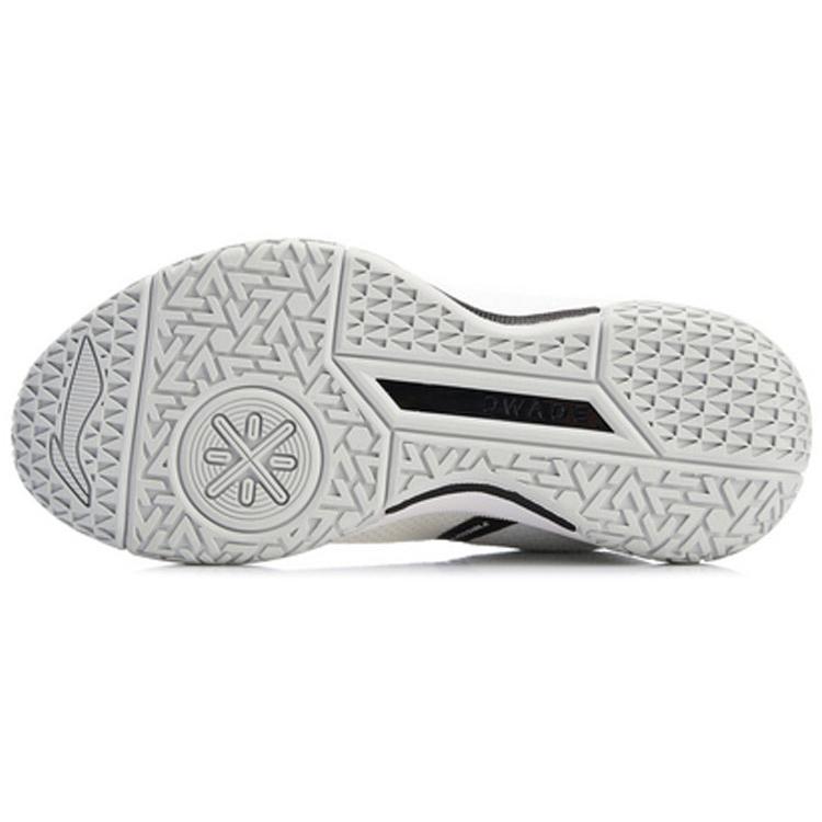 New LiNing Non-attack Cushioning Anti-Slip And Wear-Resistant High-Top Basketball Shoes White Black ABAN063-4