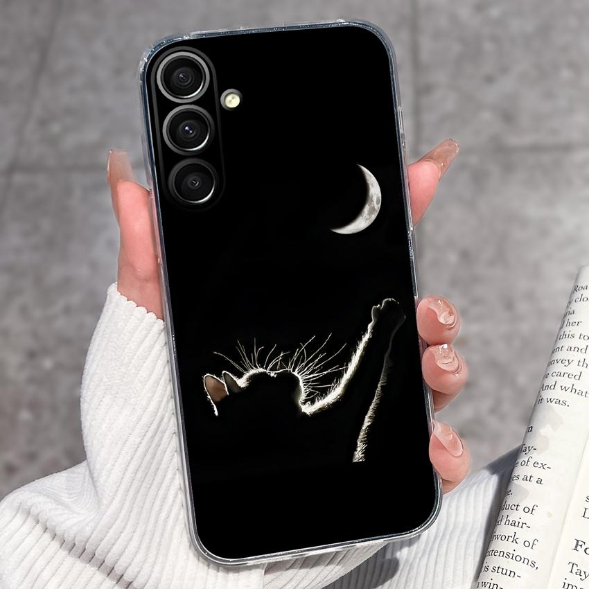 Casing For Samsung A16 A17 A15 A14 A13 A12 A10 A26 A25 A24 A23 A22 Phone Cover Cute Penguin Pattern Transparent Silicone Shell For Samsung Bumper Case