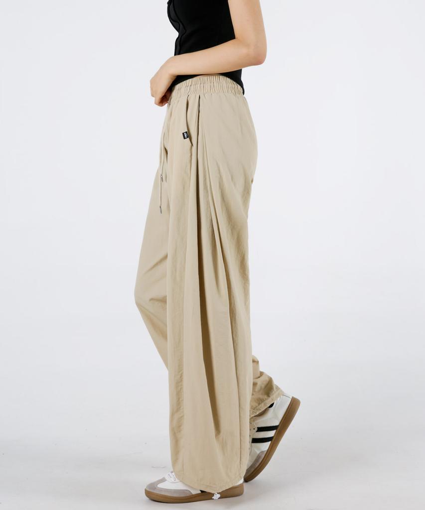 UMM Women'S Long/Short Selection Side Pintuck Wide Pants 3 Colors