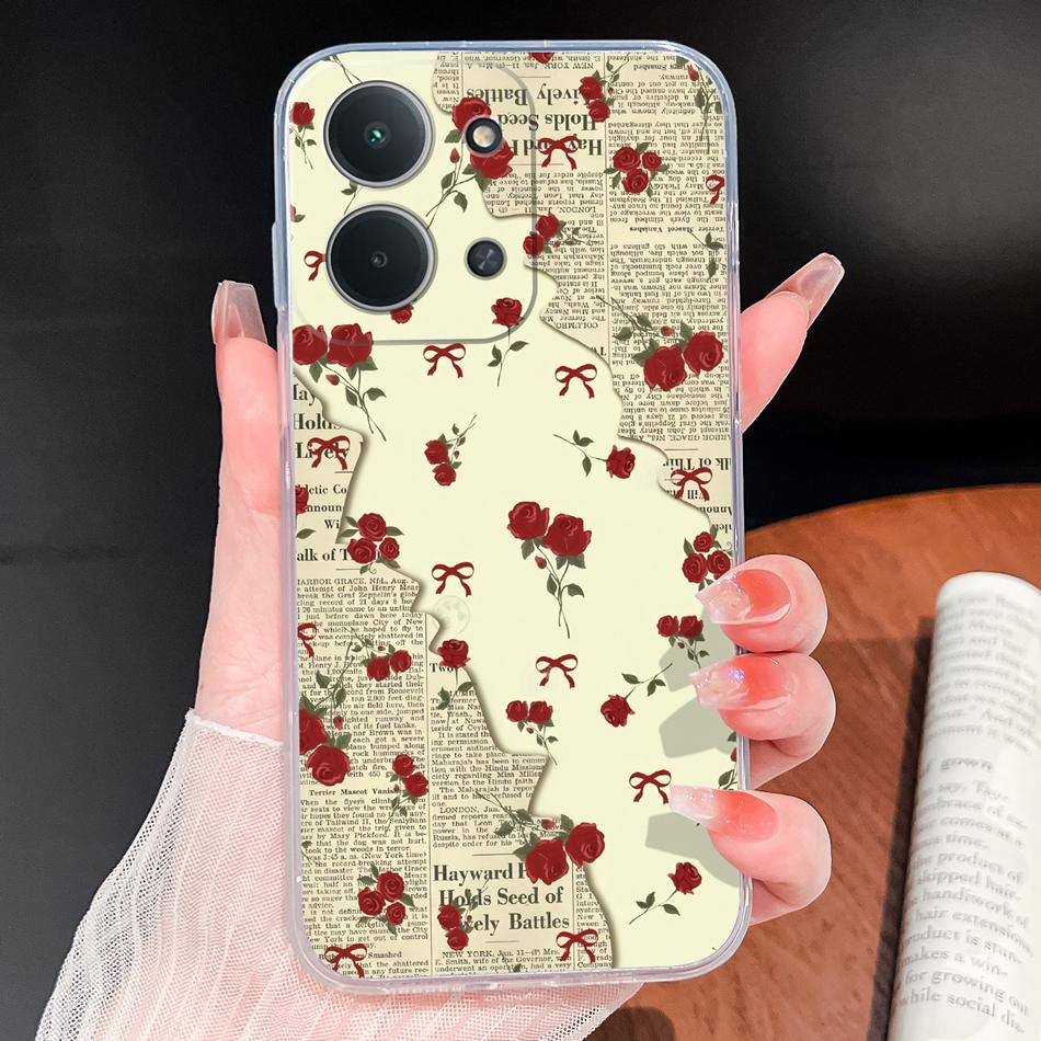 Case For Poco C85 C75 C65 C55 Ocean Fish Transparent Phone Back Cover For POCO C 75 Soft TPU Silicone Lightweight Protectors