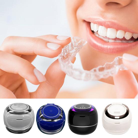 Ultrasonic Scaler Efficient Ultrasonic Cleaning Technology One-button Denture Scaler 5/10min One-Button Operation LED Display Ultrasonic Plaque