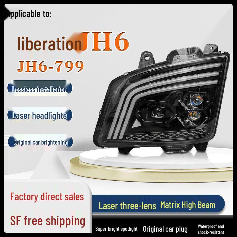 

Jiefang JH6 Laser Triple-Lens Headlight with Maybach-Style Turn Signal and Starry Sky Daytime Running Lights Left