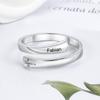 Personalized Engrave Name Wrap For Women Rings With Cross Stainless Steel Adjustable Rings Modish Stylish Jewelry (Ri104061 )Fashion Rings