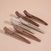 6pcs/lot Professional Hair Clips Anti-Slip Duck Billed Clips for Hair Styling with Silicone Band Salon Home Hairdressing Tools