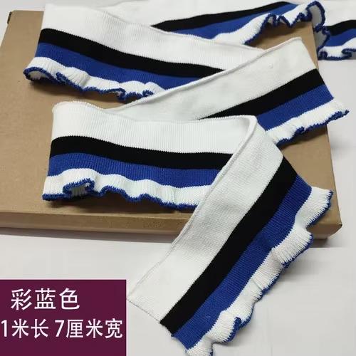Rib Cuffs Striped Fabric For Hoodie Garment Collar Bottom Hem Decor Knit Fungus Webbing Cuffs Clothing Sewing Accessories