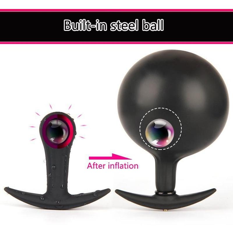 Female Inflatable Anal Vibrator for Adult G Spot Stimulator Anal Dilator Big Dildo Anal Plug Sex Toy for Men Prostate Massager Orgasm