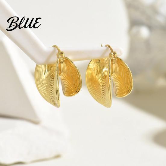 Earrings 1 Pair Women Face Brightening Mini Reflector Design Dual