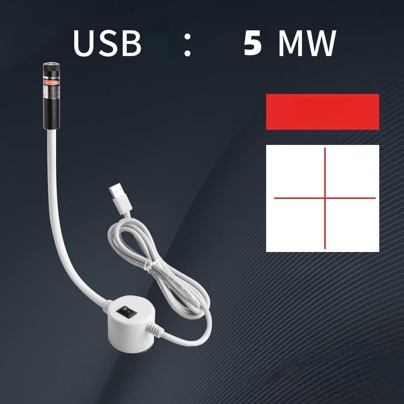 1 ks USB červený laserový polohovací světlo DC5V linka/kříž šicí stroj příslušenství infračervená pracovní lampa řezání s magnetickou základnou