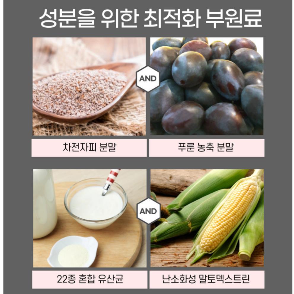 Alpha Cyclodextrin Powder Tablets, Korean MFDS Certified, with Psyllium Husk - 60 Tablets X 5 Packs