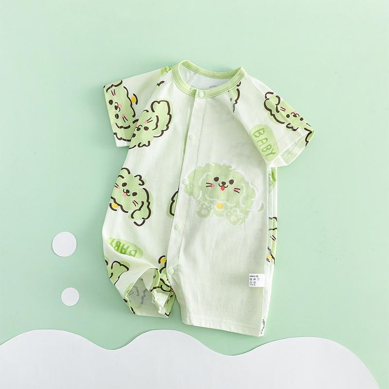 

Летний комбинезон для новорожденных с короткими рукавами: Милый дышащий комбинезон для ползания 73 cm