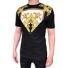 VERSACE T-Shirts Men's Black Crew Neck Moderate Straight Fit 1012174-1A08822-5B070