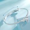 Exquisite Ins Bowknot Bangles Bracelet For Women Silver Adjustable Bell Bow Pendant Bracelets Bangle Lovers Fashion Jewelry Gift