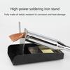 Compact Soldering Iron Stand With Sponge Tray Stable Workspaces Organizer For Electronics Repair Maintenance