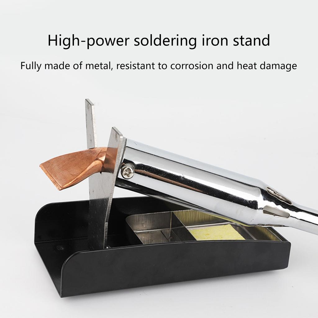 Compact Soldering Iron Stand With Sponge Tray Stable Workspaces Organizer For Electronics Repair Maintenance