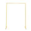 Golden Wrought Iron Wedding Arch & Decorative Flower Stand