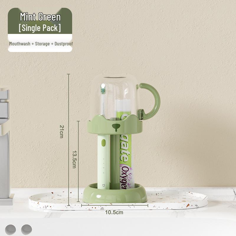 Mold-Proof Toothbrush Holder & Washbasin: Cute, Food-Grade Student Dormitory Cup with Drainage