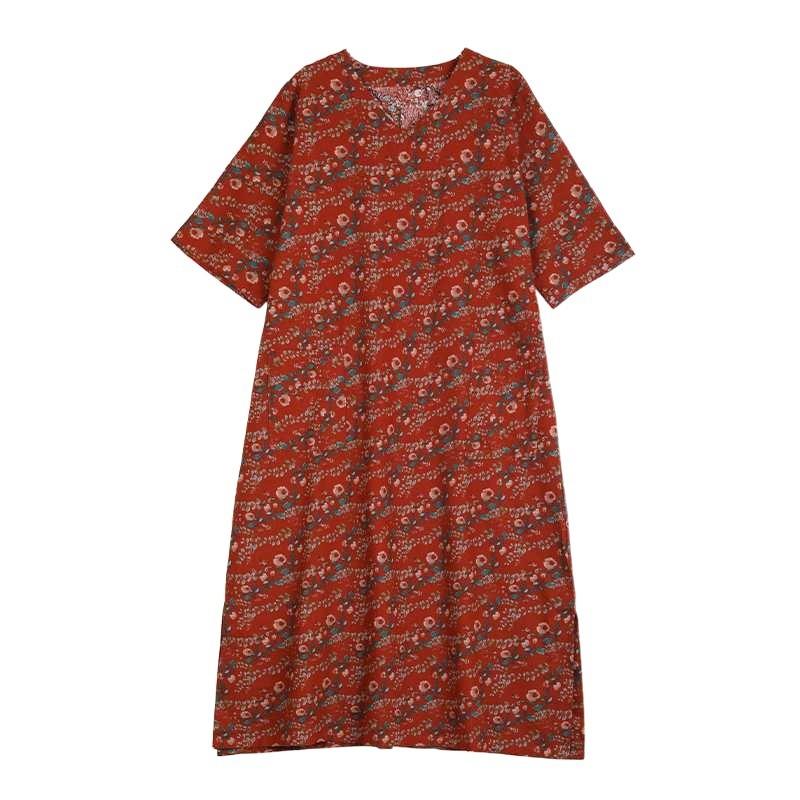 Plus Cover Up Meat Thin V-neck Long Dress