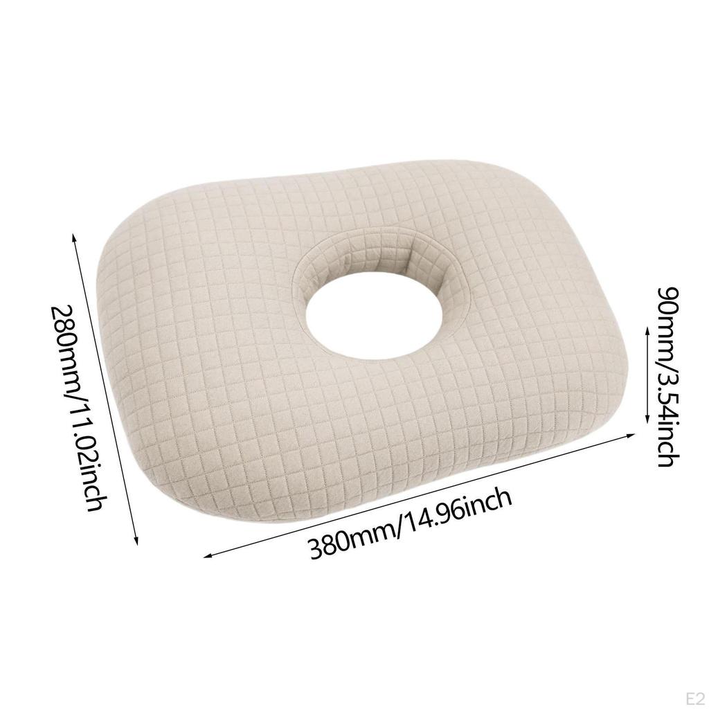 Ear Piercing Pillow Support Breathable Guard Protector Removable Cover Head Neck with A