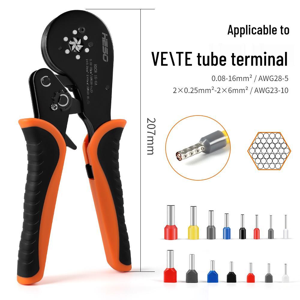 HSC816-6A High Precision VE Terminal Crimping Pliers, 0.08-16mm