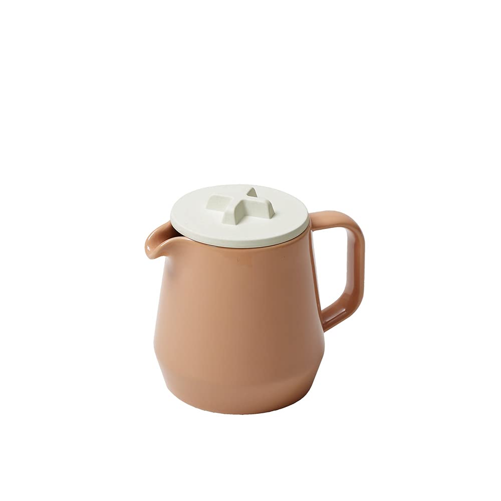 Ideaco Teapot, 450ml, Brown/Sand White