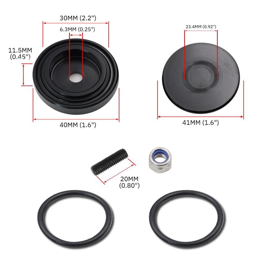KKLM Car Wiper Removal Kit with Bolt Cap Rear Wiper Grommet Cap Removal Cap Aluminum Alloy Rear Wiper Cap (Black)