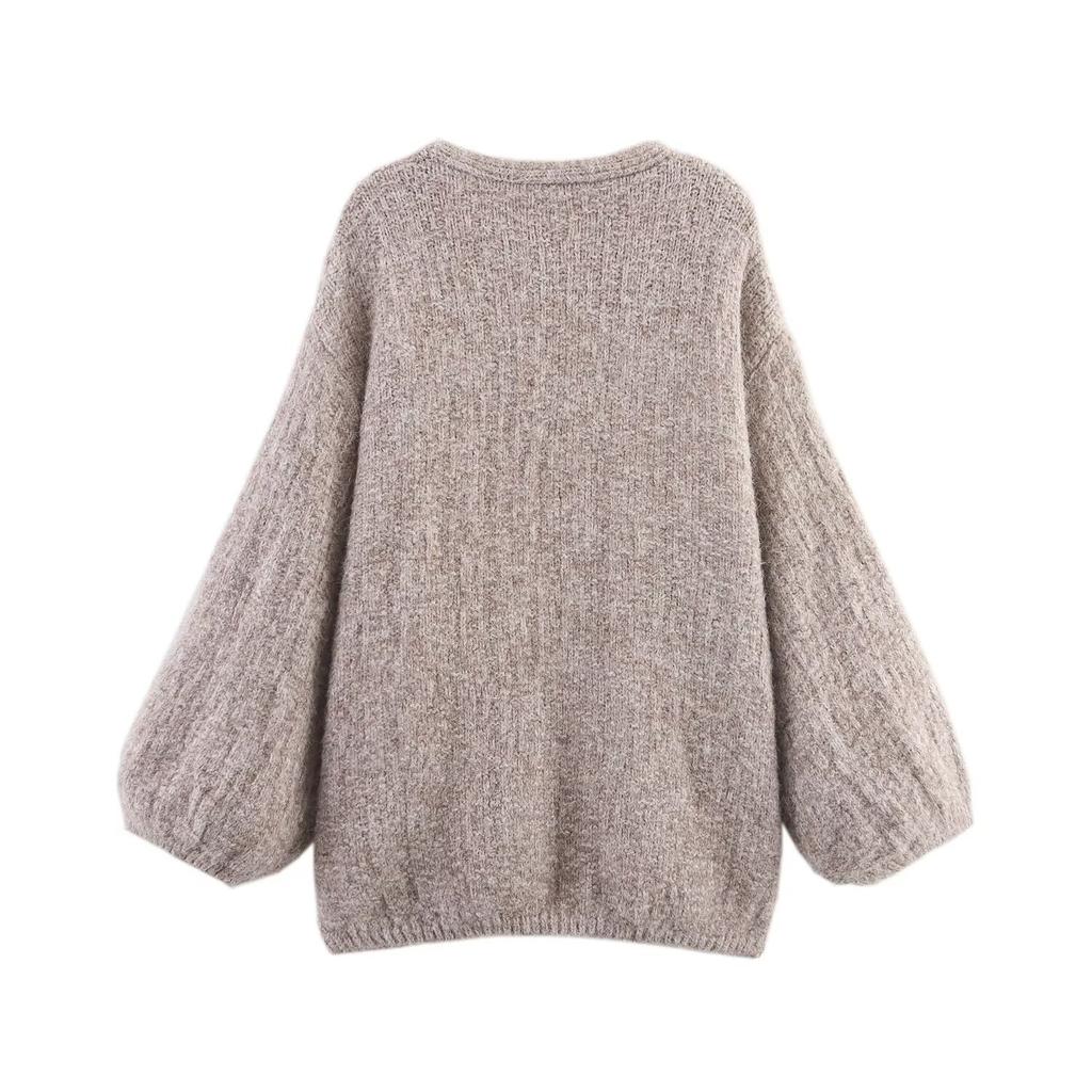 European and American Style, New Women's Clothing, Foreign Style, Fashionable, Casual, Versatile, Buckle-free Knitted Jacket