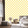 Checkerboard Wallpaper Cream and White for Living Room and Bedroom 50x1000