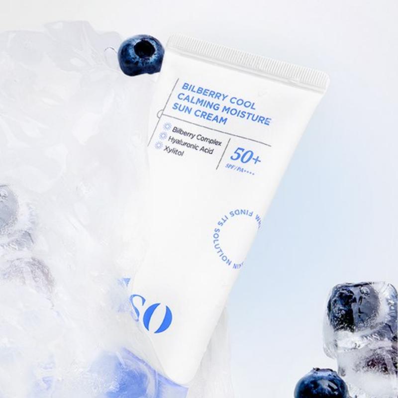 ilso Bilberry Cool Calming Moisture Sun Cream SPF 50+ PA++++ 50ml