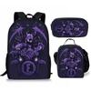 3 pièces Sac à dos d'activité Fortnite Anime Dessin animé Cartable Grande capacité Étudiant Sacs d'école Trousse à crayons Mignon et Charmant Sac à lunch Date de naissance Cadeau