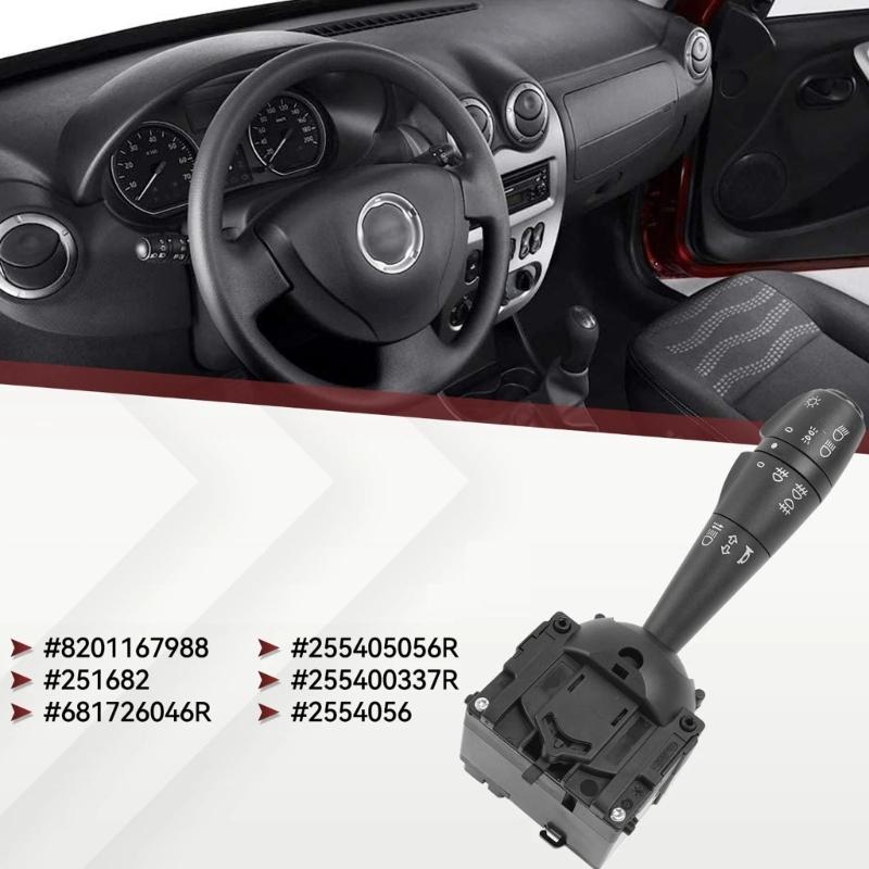 Blinker-Schalter für Auto 8201167988 251682 681726046R 255405056R 255400337R 2554056 255401301R Einfache Installation