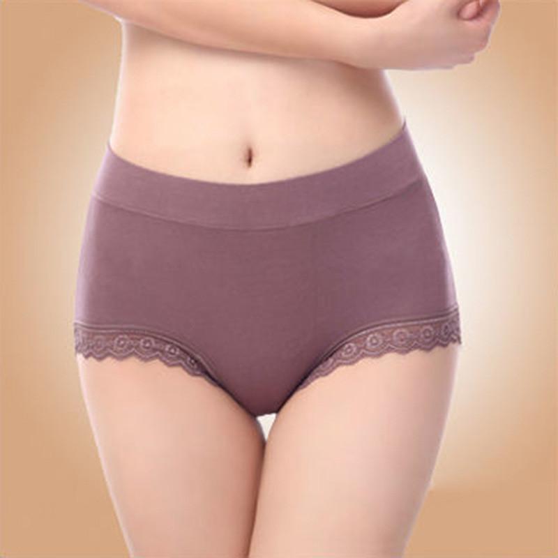 Comfortable And Breathable Modal Cotton High Waist Triangle Women Underwear For All Seasons