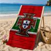 Asciugamano da Spiaggia Emblema Nazionale del Portogallo, Asciugatura Rapida, Facile da Curare, Adatto Sia per il Fitness che per le Vacanze al Mare, Essenziale per lo Sport
