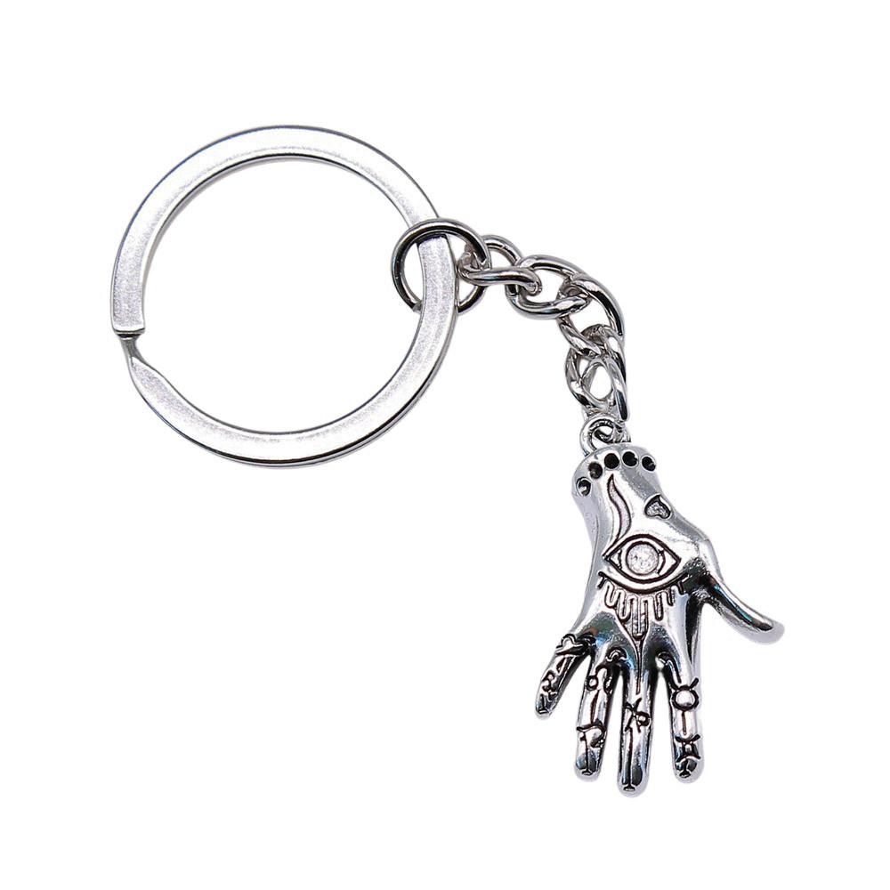 28mm Key Ring Hamsa Hand Eye Of Horus Wedding Jewelry Findings QY025