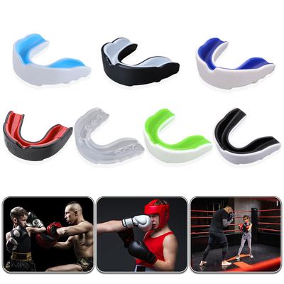 Protège-dents de Boxe pour Enfants avec Étui de Rangement Protège-dents Bicolore Protection Dentaire pour Boxe MMA Kickboxing Muay Thai
