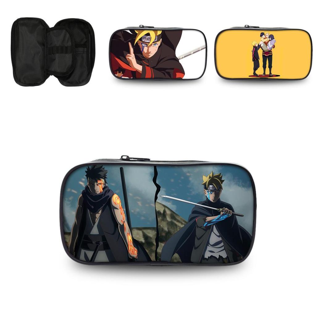 Boruto Naruto Anime Stationery Box With Durable Nylon Fabric Suitable For Home And School Use