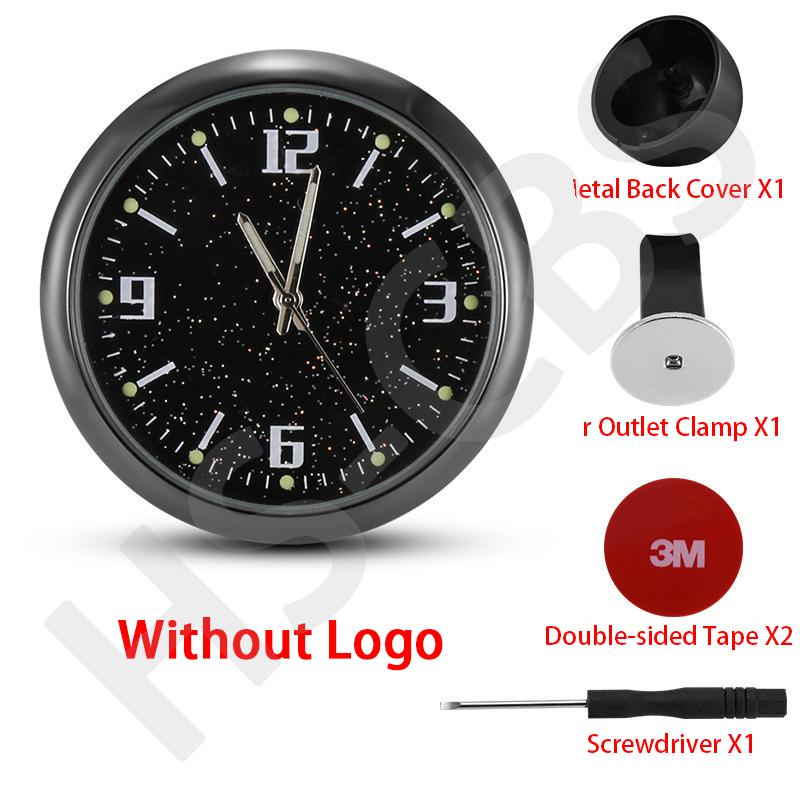 For Peugeot 3008 2008 5008 207 307 308 408 4008 j Emblem Car Starry Night-light Clock Stickers Air Outlet Decoration Accessories